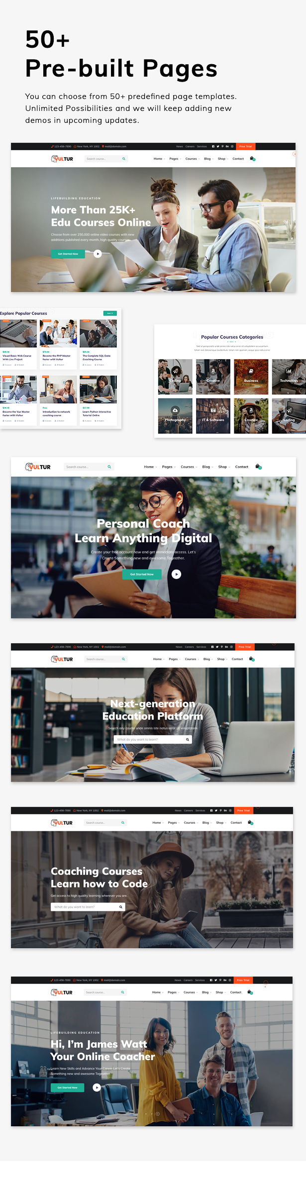 Vultur - LMS Education WordPress - 3