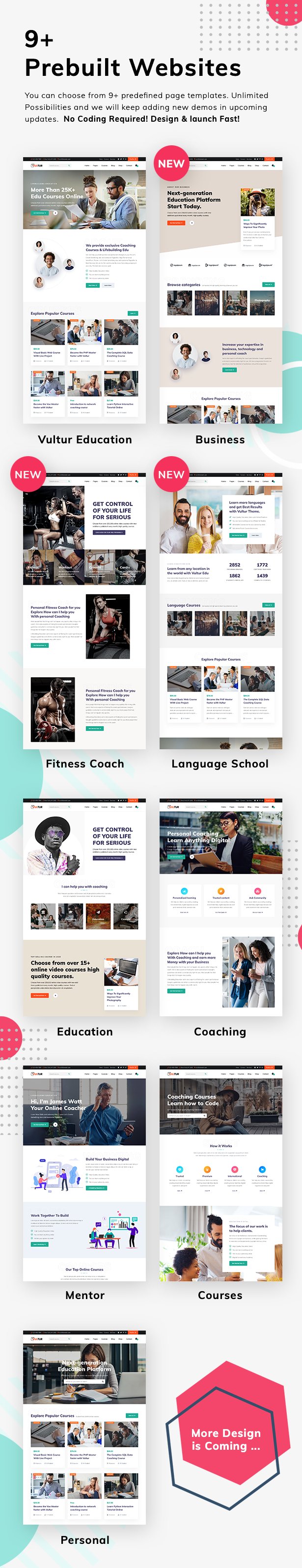 Coach Online Courses & LMS Education WordPress - Vultur - 3